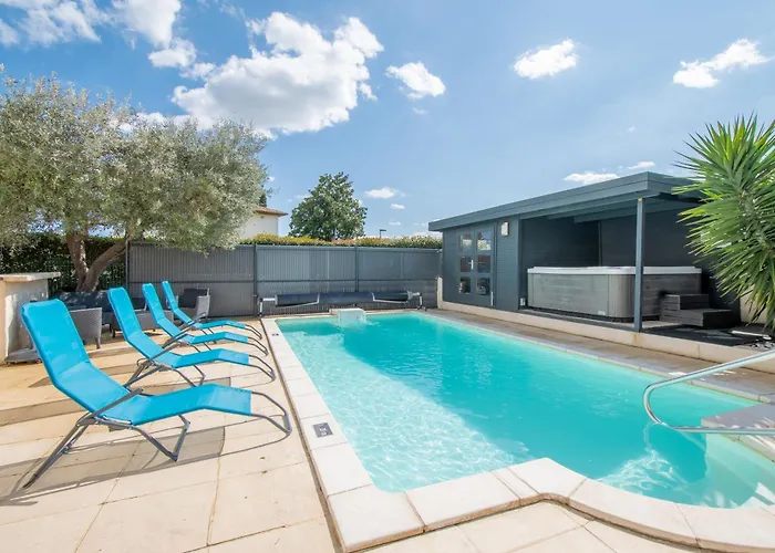 La Costiere - Independants - Espace Piscine Jacuzzi 公寓